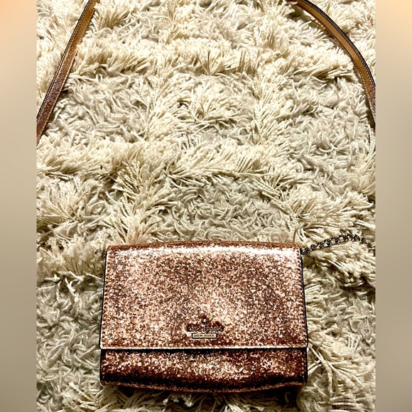 Kate Spade Glitterbug Rose Gold Crossbody bag - Picture 1 of 5